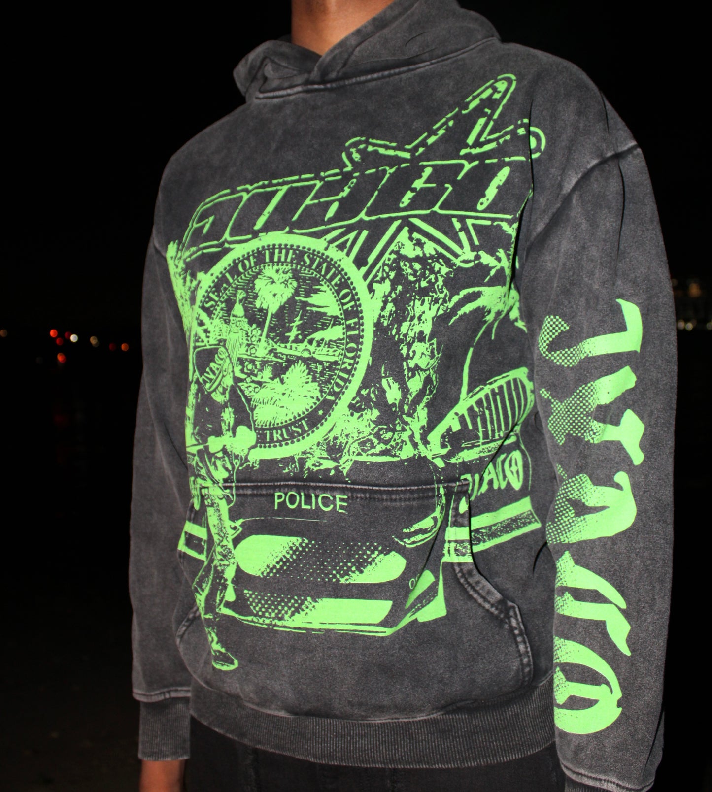 VINTAGE FL HOODIE (GREEN)