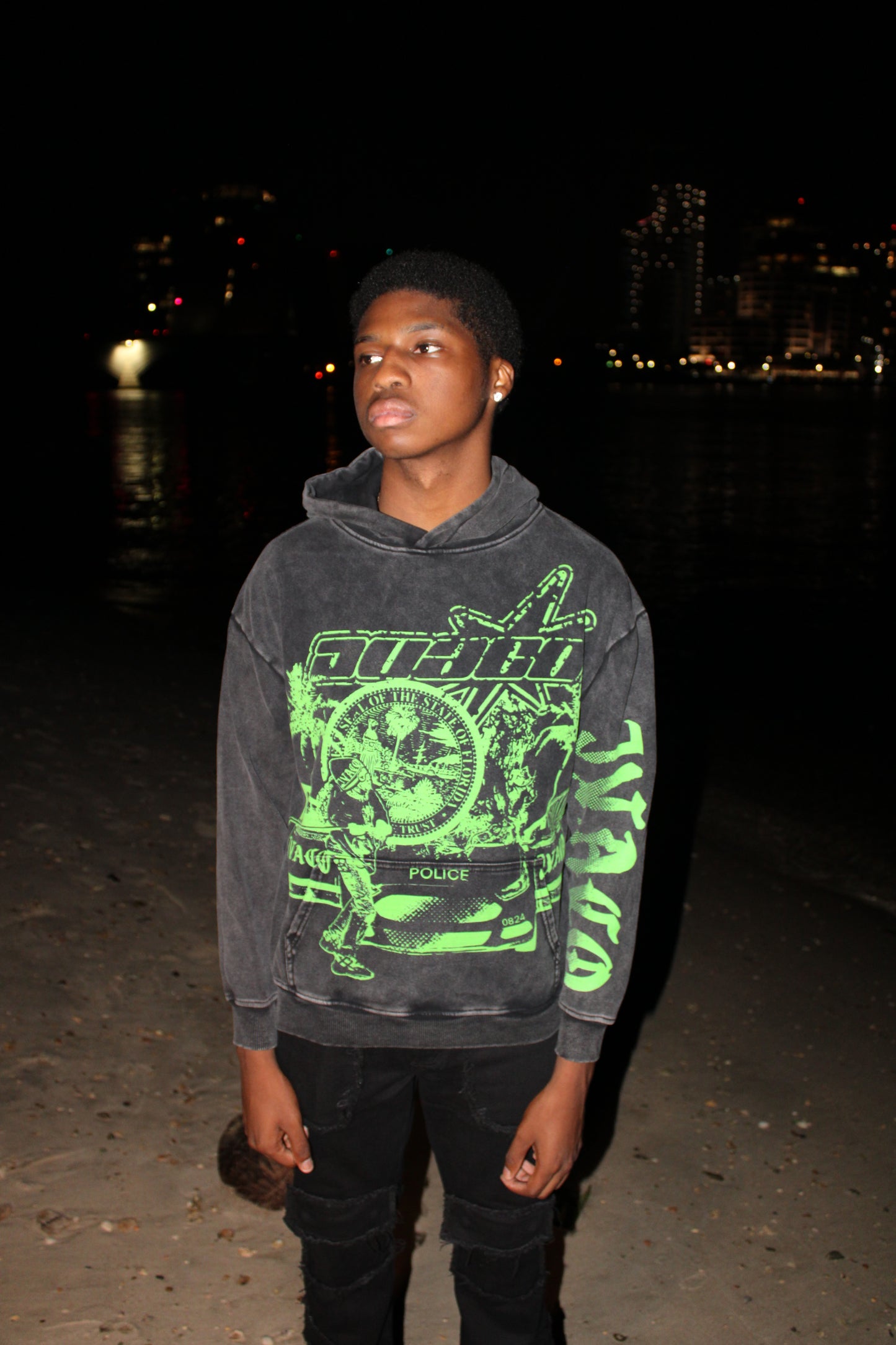 VINTAGE FL HOODIE (GREEN)